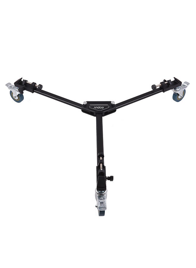 ANDOER - Andoer Professional Tripod Dolly Heavy Duty Photography Tripod Base Stand Wheels Max. Load 15KG for Camera Camcorder Video Shooting Studio Photography Activity Shooting - Image 1