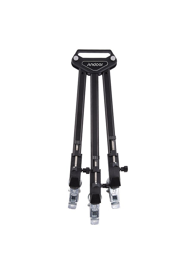 ANDOER - Andoer Professional Tripod Dolly Heavy Duty Photography Tripod Base Stand Wheels Max. Load 15KG for Camera Camcorder Video Shooting Studio Photography Activity Shooting - Image 1