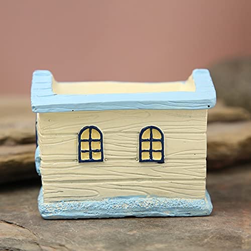 Floweraura FlowerAura Decorative House Shape Pot Vase for Indoor Plants Living Room Drawing Room Table Corner Home Decoration  - Image 4
