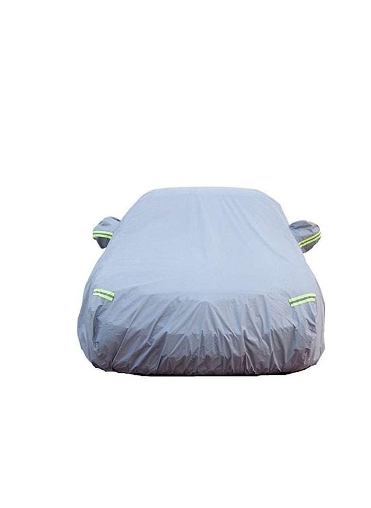 Generic Waterproof Car Cover with Reflective Strips, Double Layer - Fits Multiple Cars - Size L  - Image 2
