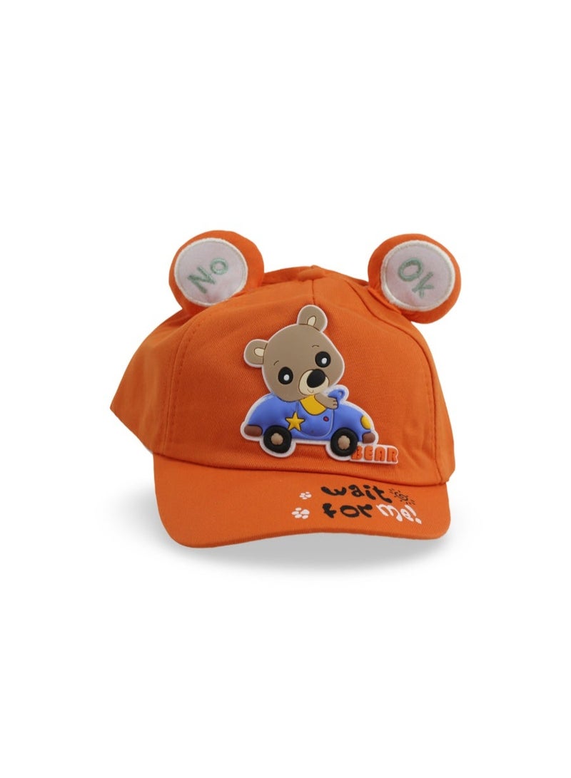 Fancy Unisex Cotton Cap – Bear Design - Image 1