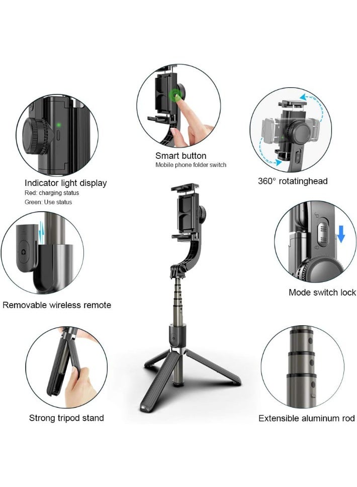 Portable extendable tripod selfie stick with Bluetooth remote lighting - Image 4