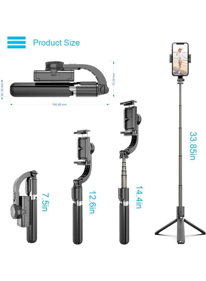 Portable extendable tripod selfie stick with Bluetooth remote lighting - Image 2