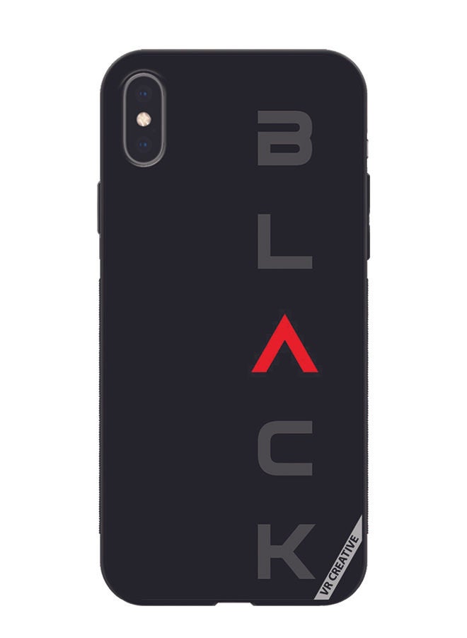 VR CREATIVE غطاء حماية لجهاز آبل آيفون XS ماكس بتصميم أسود متعدد الألوان - Image 1