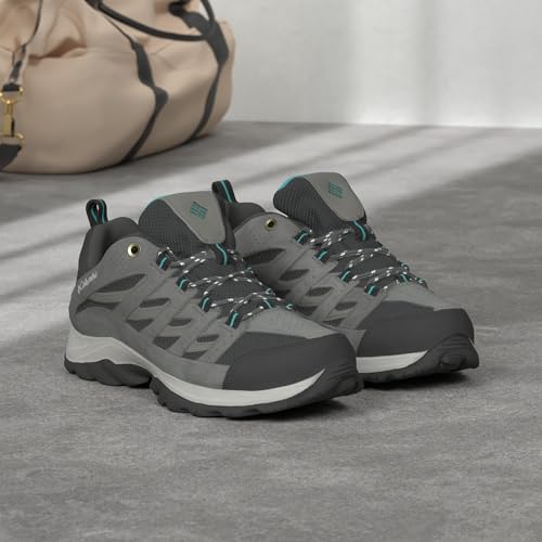 Columbia Womens Crestwood Hiking Shoe, Graphite/Pacific Rim, 6 Wide - Image 2