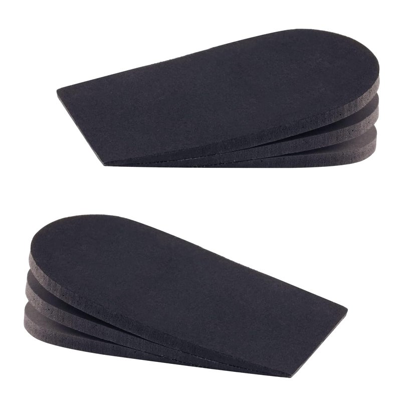 SIIHEA SIIHEA Adjustable Heel Lifts for Shoes 14 Height Increase Insoles for Achilles Tendonitis Heel Pain Leg Length Discrepancy Plantar Fasciitis Shoe Lifts Men Women Black Medium 1 Pair
