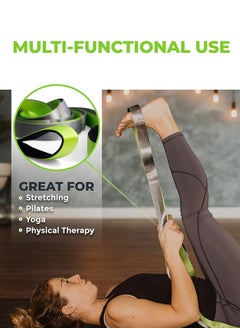 Polish'D Stretching Strap with Loops Non Elastic Stretch Band for Physical Therapy, Yoga Strap for Stretching Equipment, Stretch Bands for Exercise and Flexibility Fascia, Hamstring & Leg Stretcher Belt  - Image 3