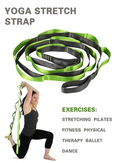 Polish'D Stretching Strap with Loops Non Elastic Stretch Band for Physical Therapy, Yoga Strap for Stretching Equipment, Stretch Bands for Exercise and Flexibility Fascia, Hamstring & Leg Stretcher Belt  - Image 1