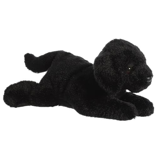 Aurora Adorable Flopsie Black Labrador Stuffed Animal Used to Create Imaginative Play Adventures Perfect for Birthdays Kids and Adults All Ages Black 12 Inches - Image 1