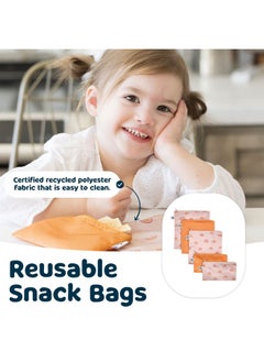 Tiny Twinkle 5 Pack Reusable Snack Bags - Machine Washable, PFAS, PVC, BPA, Phthalate-Free Reusable Baby and Toddler Food Safe Snack Bags (Boho Rainbow) - pzsku/Z10C7BFA0403E03B41830Z/45/_/1737031281/12500b54-d151-4b08-a8d5-0fc710cf4b2e