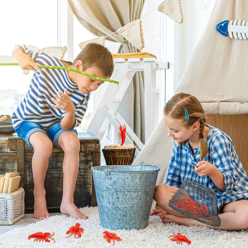 Lewtemi 50 Pcs Mini Fake Crawfish Toy Decorations Red Soft Tpr Rubber Lobster Models Decor For Early Education Teaching Aids  Food Models  Pendants  Party Shooting Props - Image 5