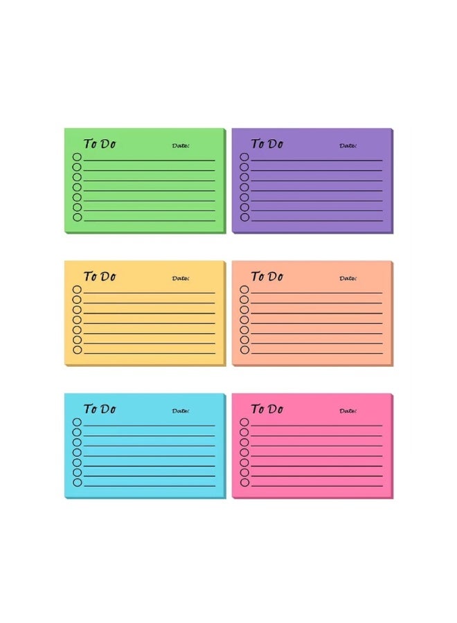 Generic 6 Pack Post It Notes 3x4.5 Inches ( 7.6x10 Cm) 300 Sheets, 6-Color Notes, Premium Notes, Loose Notes, Self-Adhesive Notes, 50 Sheets/Book, Suitable For Office, Study, And Daily Life Organization  - Image 1