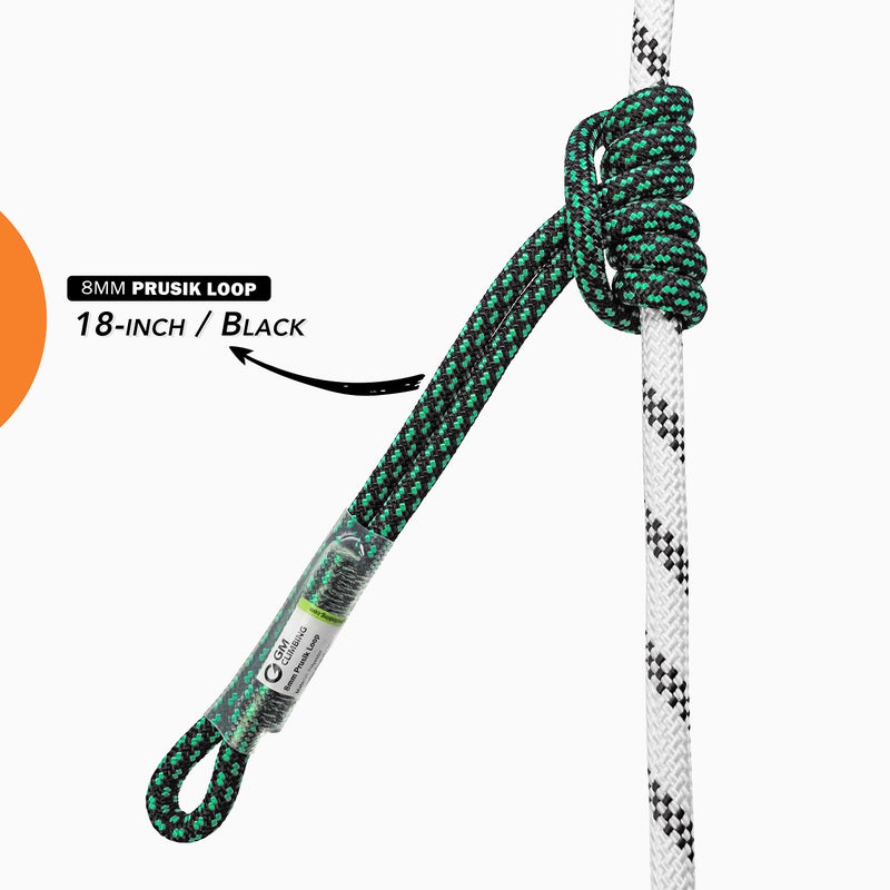 GM CLIMBING 8mm (5/16") Prusik Loop Pre-Sewn 24 inches - Image 5