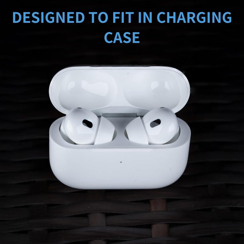 Comply TrueGrip MAX | Premium Memory Foam Replacement Earbud Tips for Apple AirPods Pro 1 & 2 | Long Lasting Comfort, Extreme Durability, Secure Fit, Superior Noise Isolation| White (Medium) (3 Pairs) - Image 4