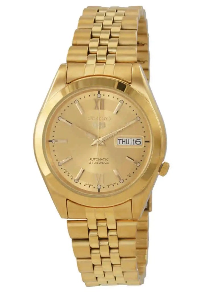 سيكو ساعة سيكو SNKC28J1 أوتوماتيكية للرجال - ستانلس ستيل ذهبي اللون - Image 1