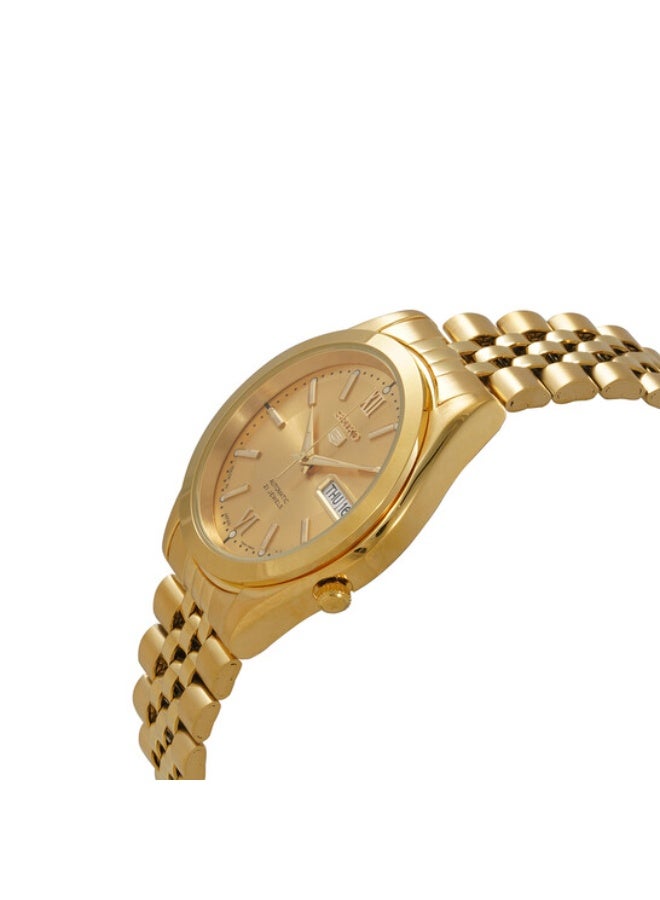 سيكو ساعة سيكو SNKC28J1 أوتوماتيكية للرجال - ستانلس ستيل ذهبي اللون - Image 3