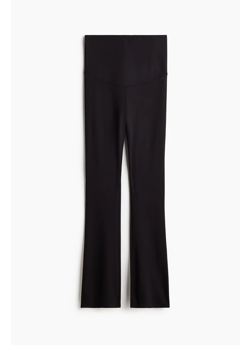 H&M Mama Flared Jersey Trousers