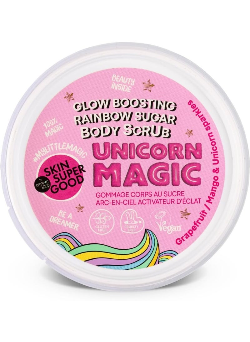 Organic Skin Super Good Unicorn Magic. Glow boosting Sugar Body Scrub., 250 ml - Image 2