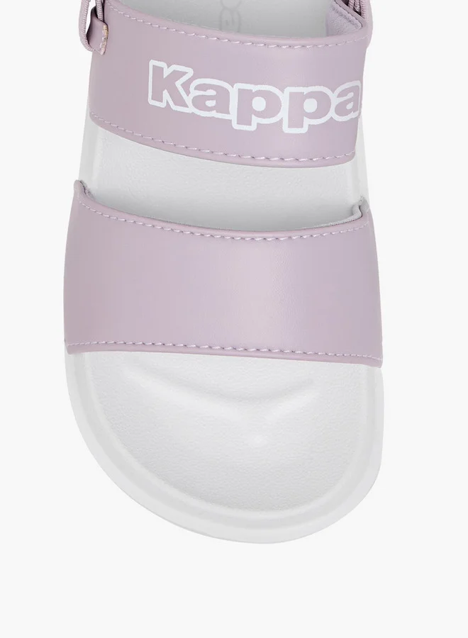 Kappa Girls' Logo Print Sandals with Elasticated Strap