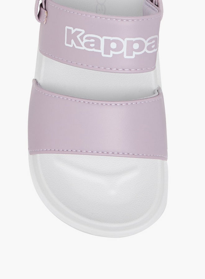 كابا صنادل بناتي بطبعة شعار مع حزام مطاطي - Image 3