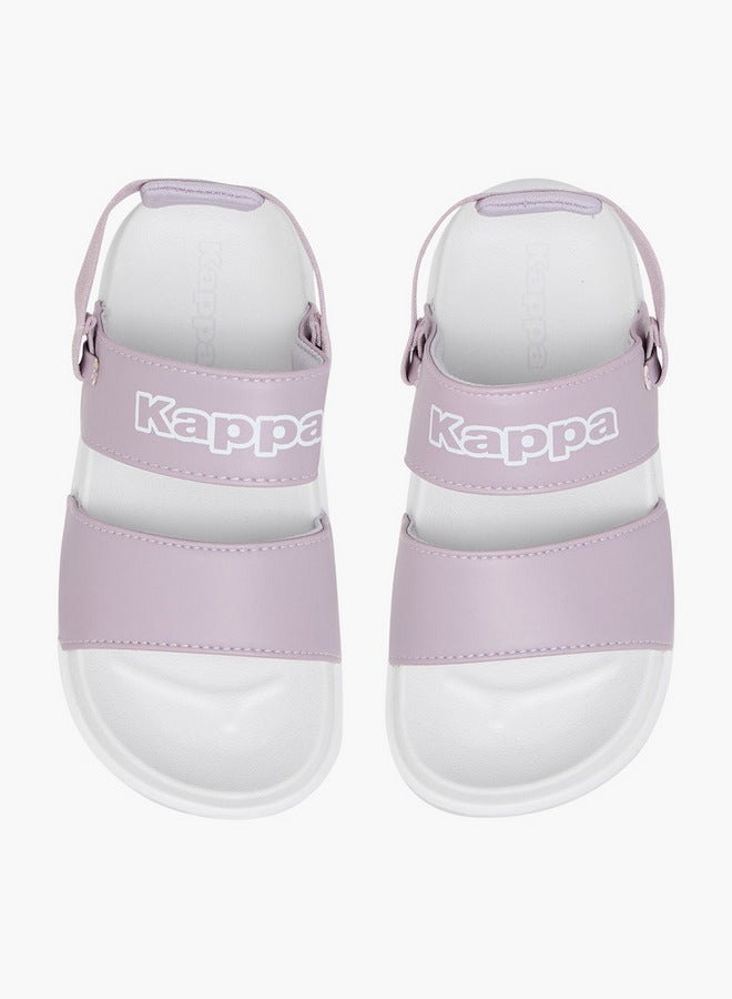 كابا صنادل بناتي بطبعة شعار مع حزام مطاطي - Image 2