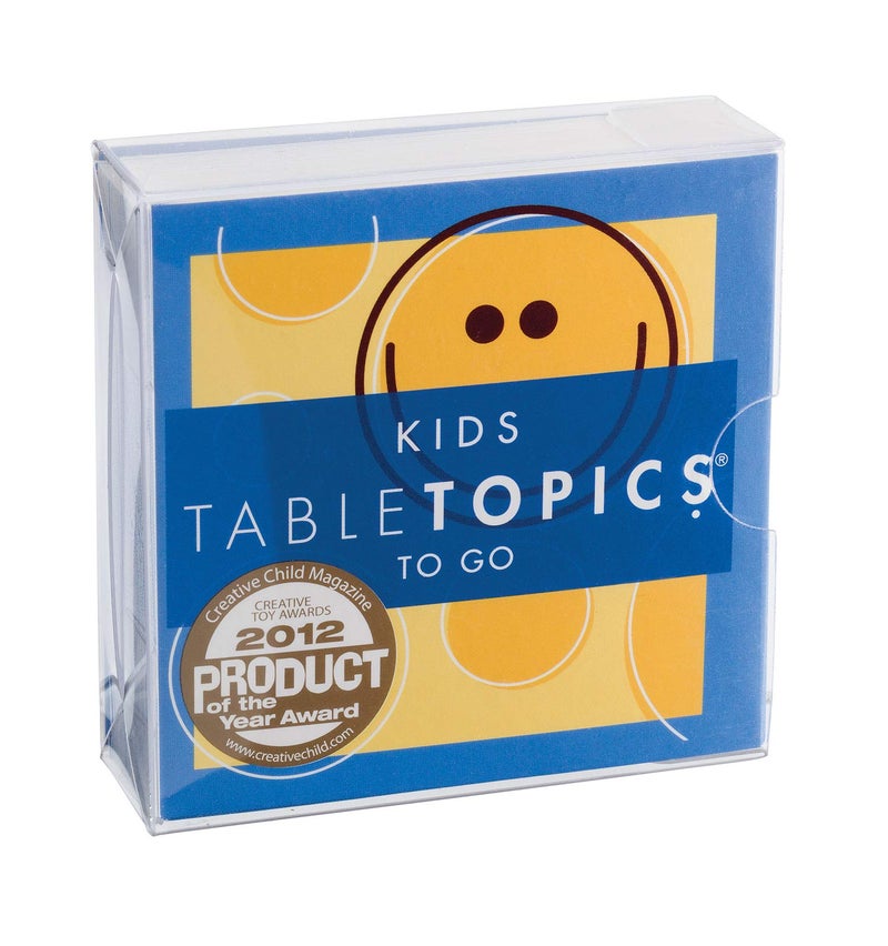 TableTopics Kids To Go - 40 Conversation Starter Cards, Questions Perfect for Kids, Family Dinner Game, Parents Love Them - Image 2