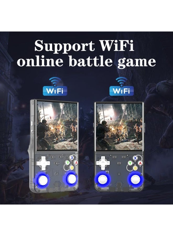بلو فاير جهاز الألعاب المحمول R36 Ultra Retro بسعة 64 جيجا – يحتوي على أكثر من 20000 لعبة كلاسيكية، شاشة IPS عالية الدقة بحجم 4.0 بوصة، نظام Linux، بطارية قابلة للشحن بسعة 3000 مللي أمبير، يدعم أكثر من 20 محاكي، تصميم محمول مثالي لهواة الألعاب الكلاسيكية - Image 5