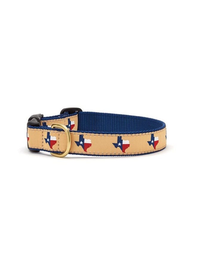 Up Country - Up Country Texas Navy Dog Collar M (12-18”); Wide 1” - Image 1