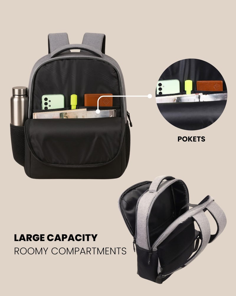 Wesley Milestone 2.0 Casual Waterproof Laptop Backpack/Office Bag/School Bag/College Bag/Travel Backpack (Dimensions:13x18 inches) (Compatible with 39.62cm(15.6inch laptop) 30 L - Image 4