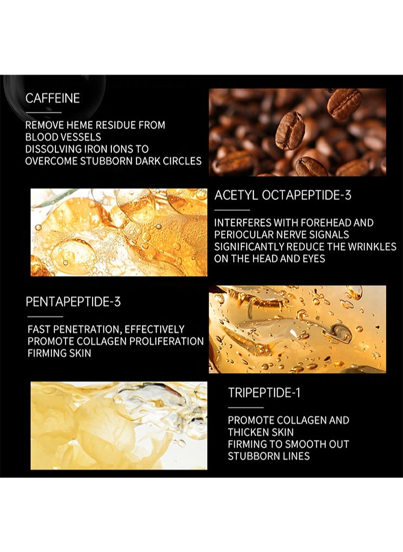 LANEMAY - Caffeine Eye Cream, Caffeine Eye Serum for Dark Circles, Anti Aging Eye Cream, Reduce Puffiness, Eye Bags Removal, Fade Eye Lines, Anti-Oxidation, Moisturize, Tighten Eye Skin（50ml） - Image 1