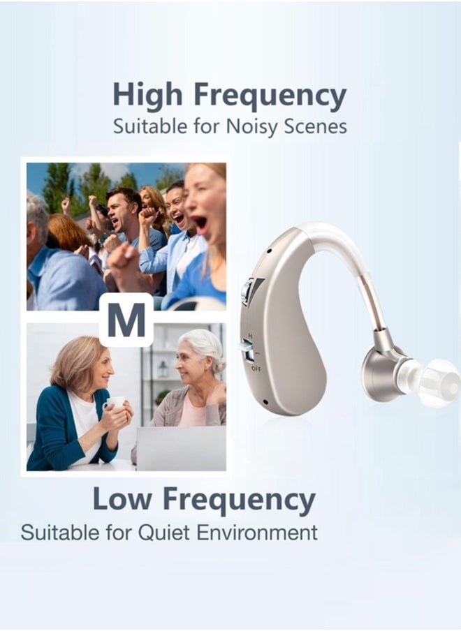 Hearing Aid, Rechargeable Hearing Aids for Hearing Loss, Noise Cancelling and Volume Control