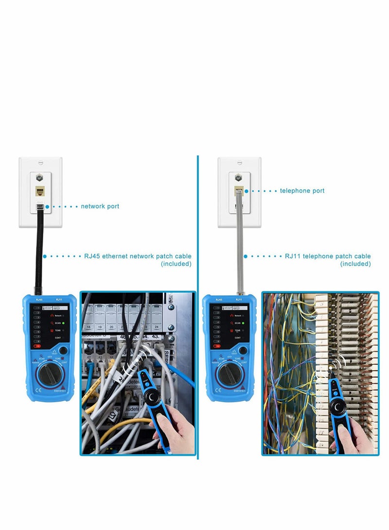 Y&D Wire Tracker, RJ11 RJ45Network, Cable Tester, Line Finder Multifunction Tracker,Telephone Tester Ethernet LAN Toner for Network Collation  - Image 5