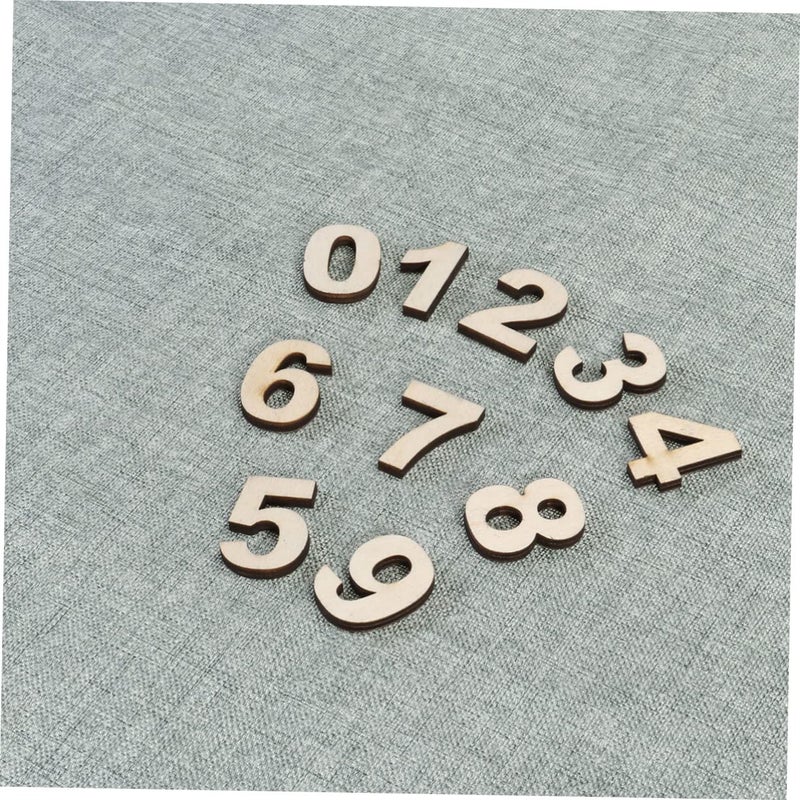 Large Paintable Wooden Number Cutouts Self Adhesive Craft For Photography Decor Mailbox Accessory - Image 5