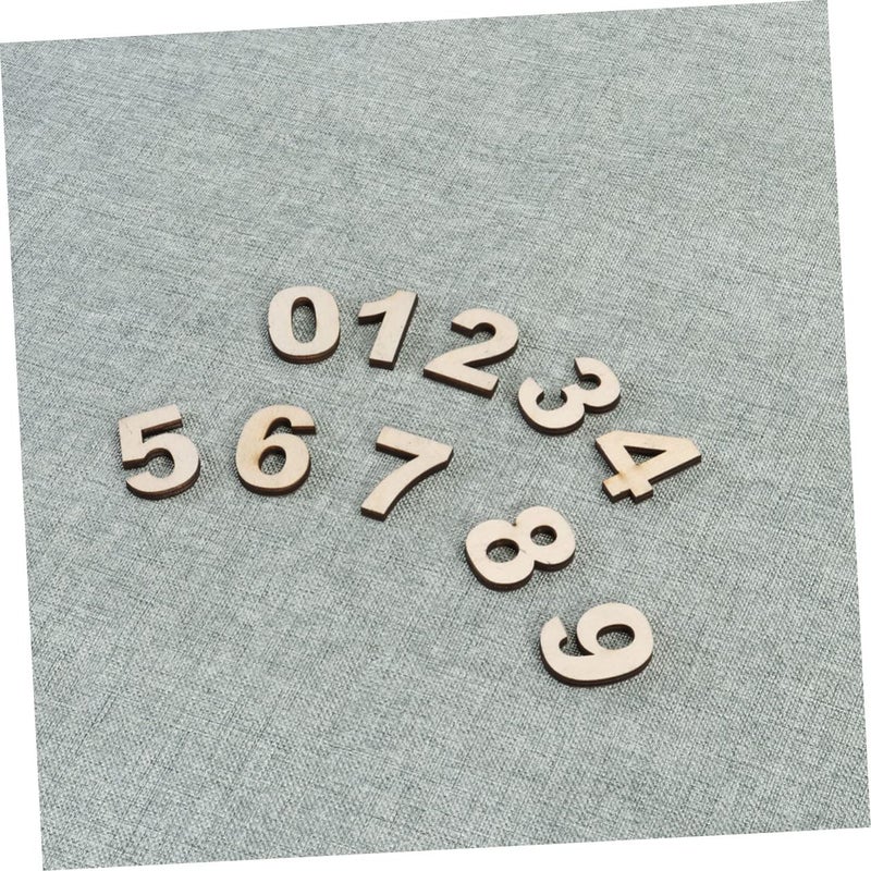 Large Paintable Wooden Number Cutouts Self Adhesive Craft For Photography Decor Mailbox Accessory - Image 4