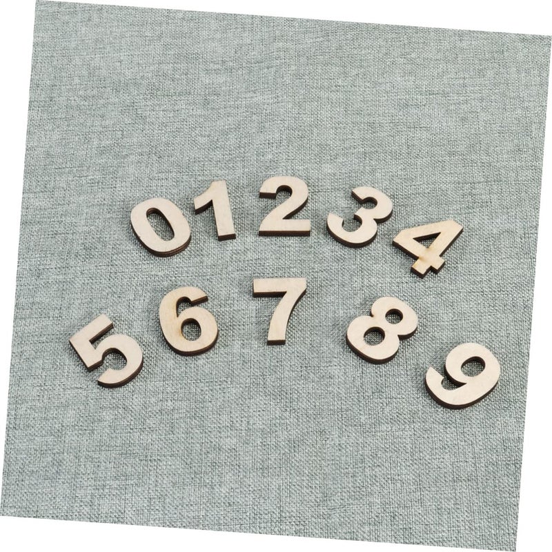 Large Paintable Wooden Number Cutouts Self Adhesive Craft For Photography Decor Mailbox Accessory - Image 3