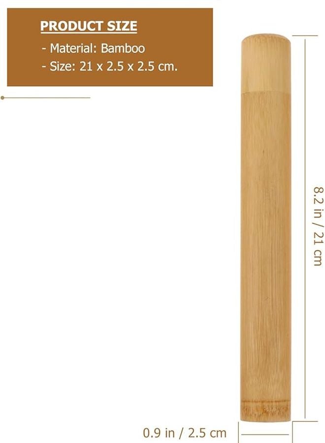 Biodegradable Toothbrush Set With Travel Tube For Adults Kids Sustainable Oral Care Random Color - Image 3