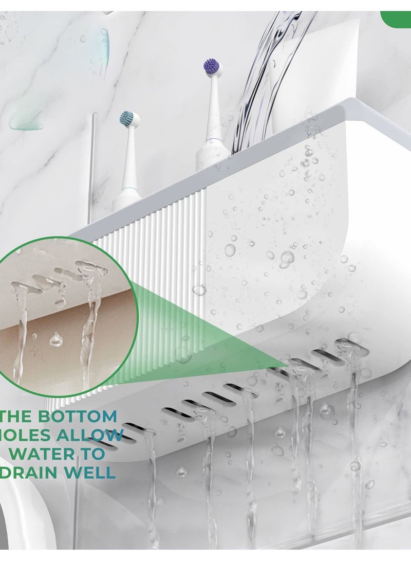 Excefore Large Wall Mounted Toothbrush Holder, Easy Installation, Multifunctional; Electric Toothbrush Holder, Toothbrush Holder - Image 4