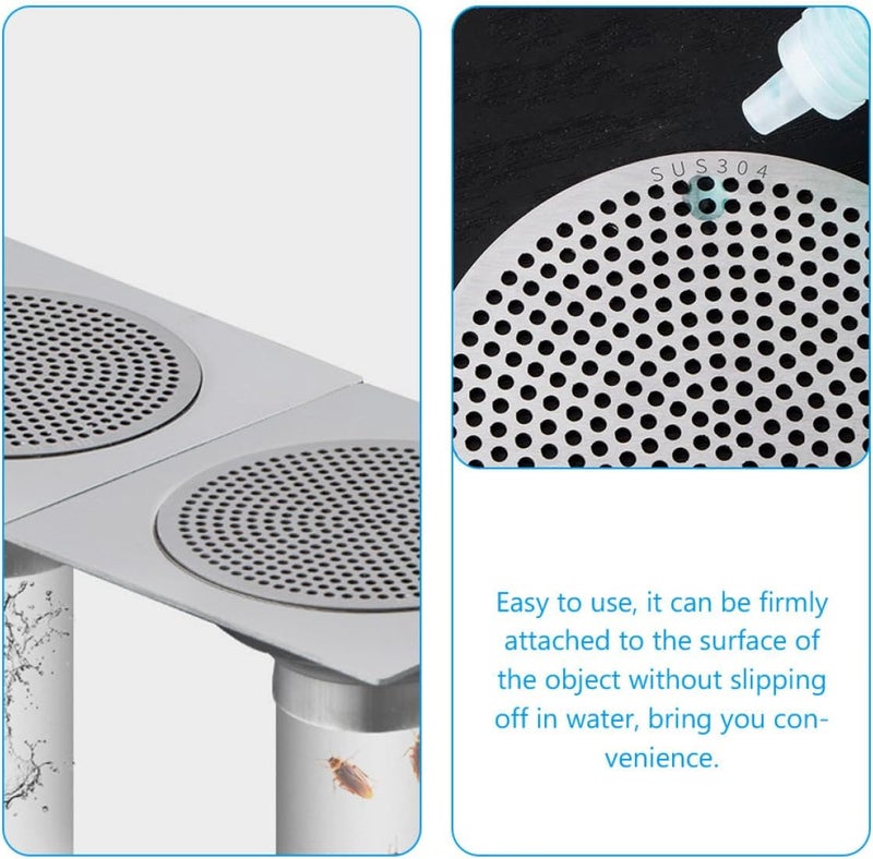 Stainless Steel Hair Drain Cover Shower Hair Catcher Strainer 82mm Fine Mesh for Bathroom Sink Bathtub Drain Stopper - Image 3