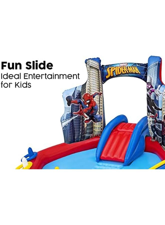 بست واي سبايدر مان سبلاش باد للأطفال في الهواء الطلق، سجادة لعب مائية لرش الماء للأطفال من سن 2 فما فوق - Image 4