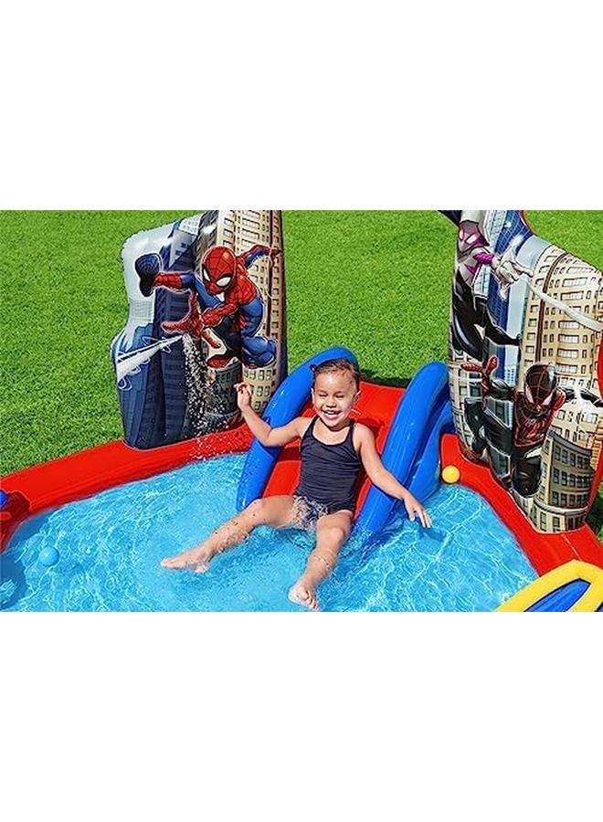 بست واي سبايدر مان سبلاش باد للأطفال في الهواء الطلق، سجادة لعب مائية لرش الماء للأطفال من سن 2 فما فوق - Image 2