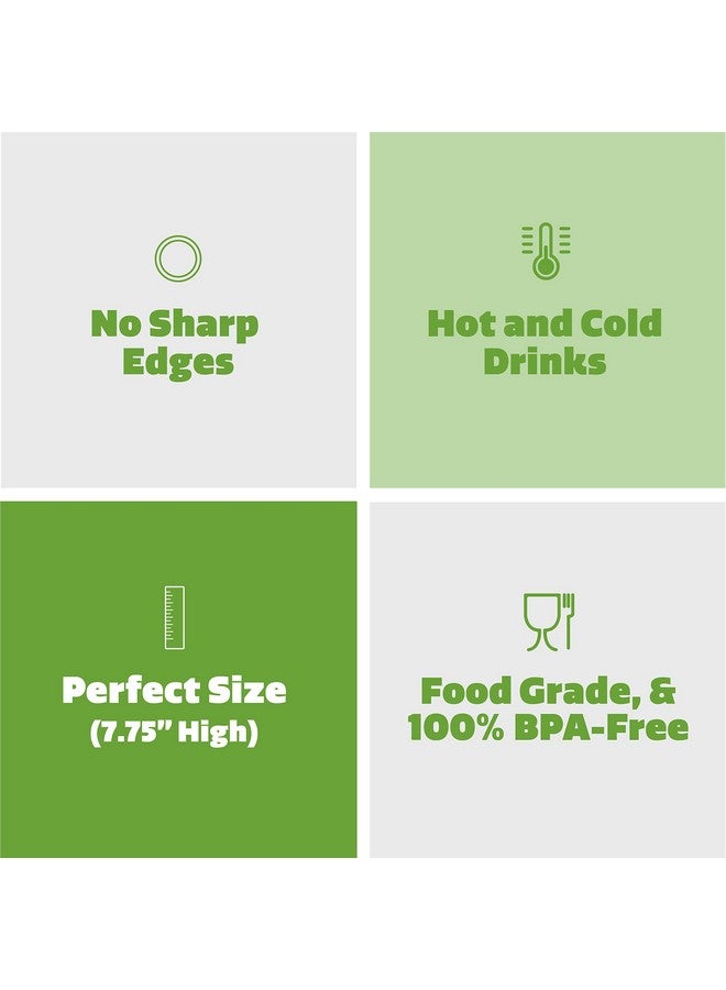 Comfy Package [250 Count] 7.75" High Black Straws, Disposable Plastic Drinking Straws - Black - Image 4