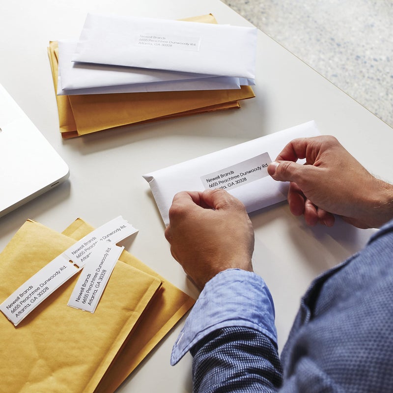 Dymo ملصقات عنوان البريد الكبيرة الأصلية من DYMO، ملصقات DYMO لطابعات ملصقات LabelWriter، 1-4/10" × 3-1/2"، 2 لفات من 260 (520 إجمالي) - Image 5