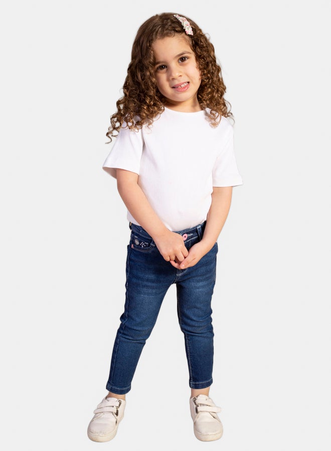 AMB Kidswear Baby Girls Jeans - Image 1
