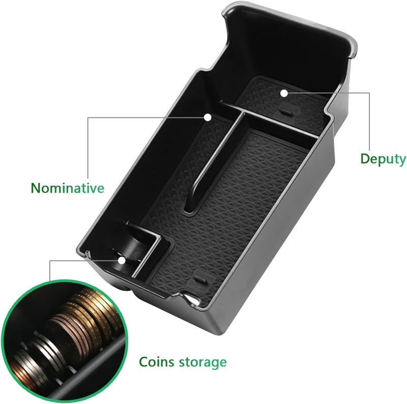 QASULER Car Armrest Storage Box for Envision 2021 - Image 2