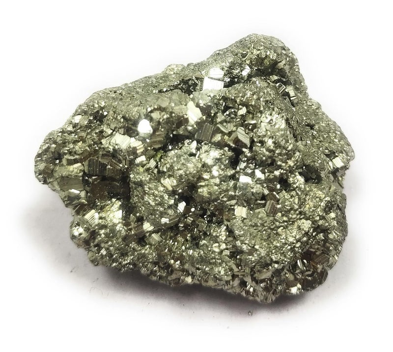 Rocksmins Rocksmins Natural Rough Golden Pyrite Crystal Fools Gold Peru Stone Single Piece Cluster for attract Wealth Money Business Luck Abundance Prosperity Vastu  - Image 5