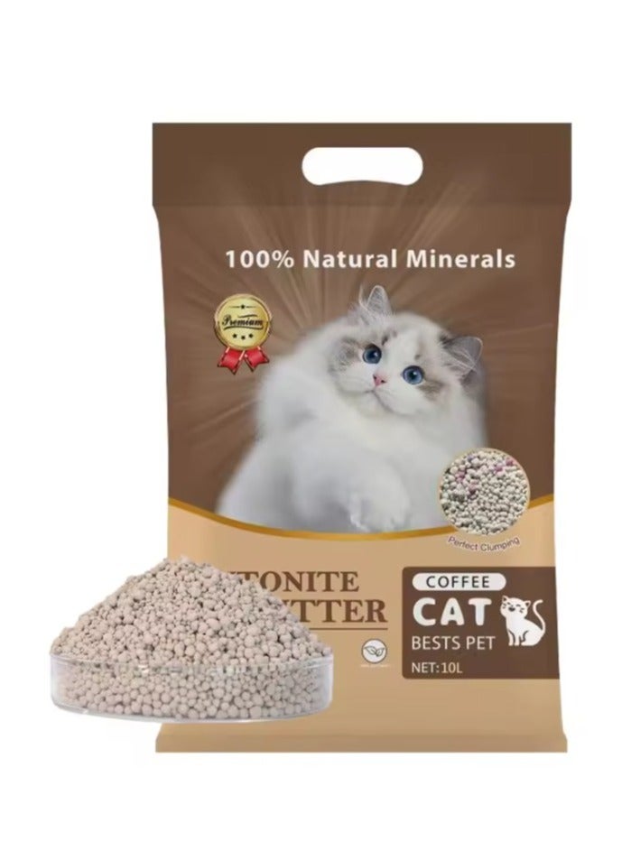 Generic Coffee Scented Clumping Cat Litter – 10L | Odor Control, Low Dust, Long-Lasting Freshness  - Image 1