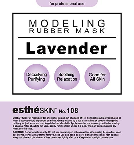 estheSKIN No.108 Lavender Modeling Mask Powder for Professional Facial Treatment, 35 Oz. (1 pack) - Image 2