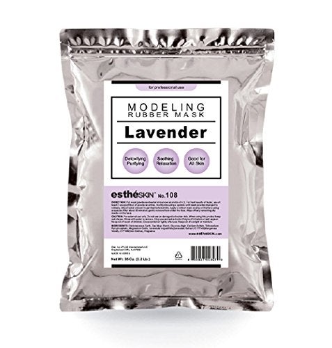 estheSKIN No.108 Lavender Modeling Mask Powder for Professional Facial Treatment, 35 Oz. (1 pack) - Image 3