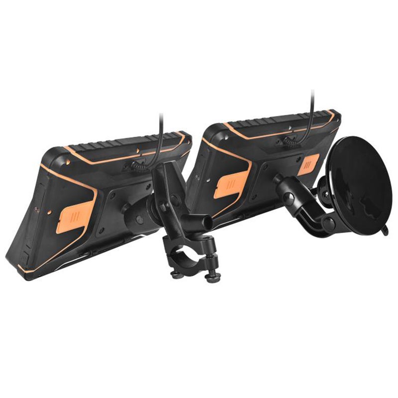 نظام تحديد المواقع العالمي (GPS) مائي للسيارة/دراجة نارية 2 في 1، نظام تحديد المواقع العالمي للسيارات، نظام تحديد المواقع الفضائي للدراجات النارية مع مجموعة التركيب، تذكير بالاتجاه عن طريق الصوت للتدوير، مسارات GPS للشاحنات، خريطة أمريكا الشمالية - Image 2