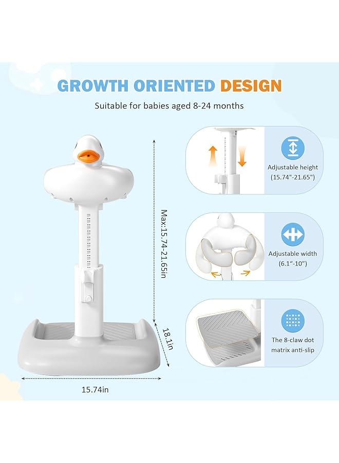 Baby Bath With Shower Stand Support Adjustable Toddler Shower Stand For Babies Baby Shower Standing Support & Anti Slip Anti Dumping Easy To Clean Ideal Gift For Infants 6 36 Months (1#) - Image 2